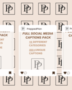 Full Social Media Captions Pack